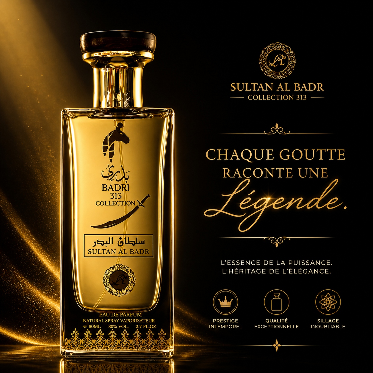 𝗕𝗔𝗗𝗥𝗜 𝟯𝟭𝟯 𝗖𝗢𝗟𝗟𝗘𝗖𝗧𝗜𝗢𝗡 (𝗦𝘂𝗹𝘁𝗮𝗻 𝗔𝗹 𝗕𝗮𝗱𝗿) : Le parfum spirituel qui vous é𝗹è𝘃𝗲, 𝗽𝗿𝗼𝘁è𝗴𝗲 𝗰𝗼𝗻𝘁𝗿𝗲 𝗹𝗲𝘀 𝗺𝗮𝘂𝘃𝗮𝗶𝘀 𝗲𝘀𝗽𝗿𝗶𝘁𝘀 et 𝗮𝘁𝘁𝗶𝗿𝗲 𝗹𝗲 𝗯𝗶𝗲𝗻