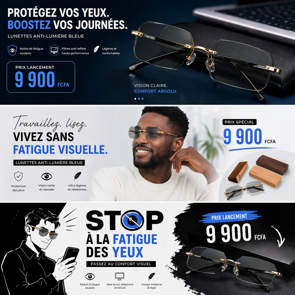 𝗟𝘂𝗻𝗲𝘁𝘁𝗲𝘀 𝗣𝗵𝗼𝘁𝗼𝗰𝗵𝗿𝗼𝗺𝗶𝗾𝘂𝗲𝘀 𝘂𝗹𝘁𝗿𝗮 𝗺𝗼𝗱𝗲𝗿𝗻𝗲  :  Une vision claire jour et nuit | protection contre les écrans, le soleil et style premium