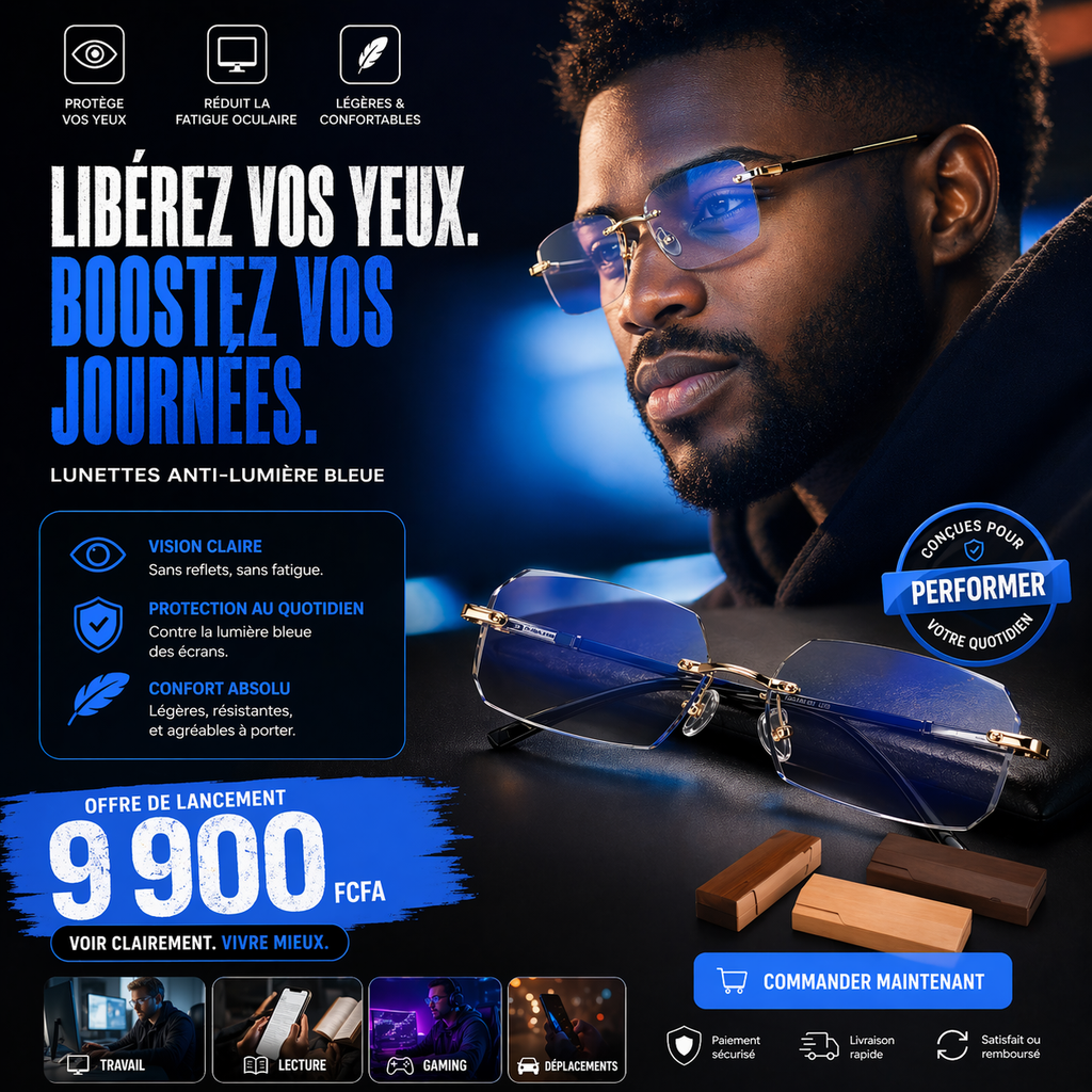 𝗟𝘂𝗻𝗲𝘁𝘁𝗲𝘀 𝗣𝗵𝗼𝘁𝗼𝗰𝗵𝗿𝗼𝗺𝗶𝗾𝘂𝗲𝘀 𝘂𝗹𝘁𝗿𝗮 𝗺𝗼𝗱𝗲𝗿𝗻𝗲  :  Une vision claire jour et nuit | protection contre les écrans, le soleil et style premium
